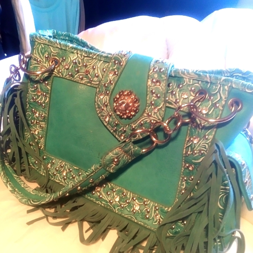 Conceal carry fringe purse